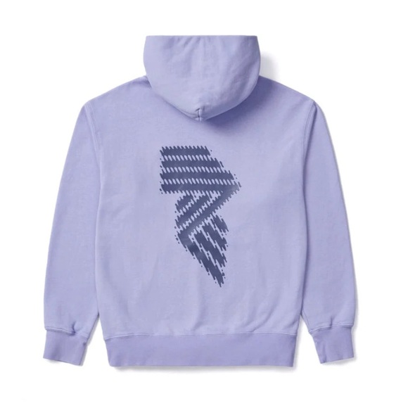 R.A.D CREW HOODED SWEAT in BABY LAV - Picture 5 of 7